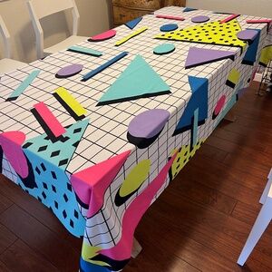 Memphis Geometric Pattern Table Clothes 55"X87"